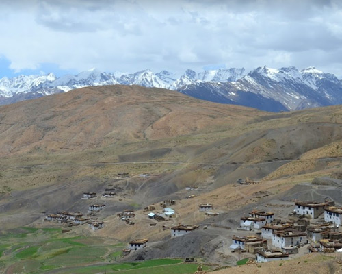 'permanently structured' post office, Hikkim village is nestled between Komik and Langza, the other two exquisite high altitude villages of the region.