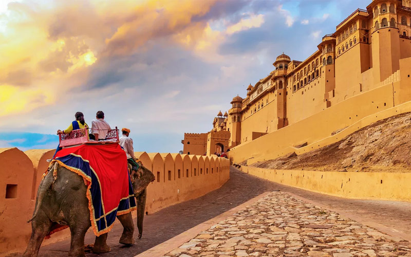 The pink city of Jaipur is a major tourist destination in India